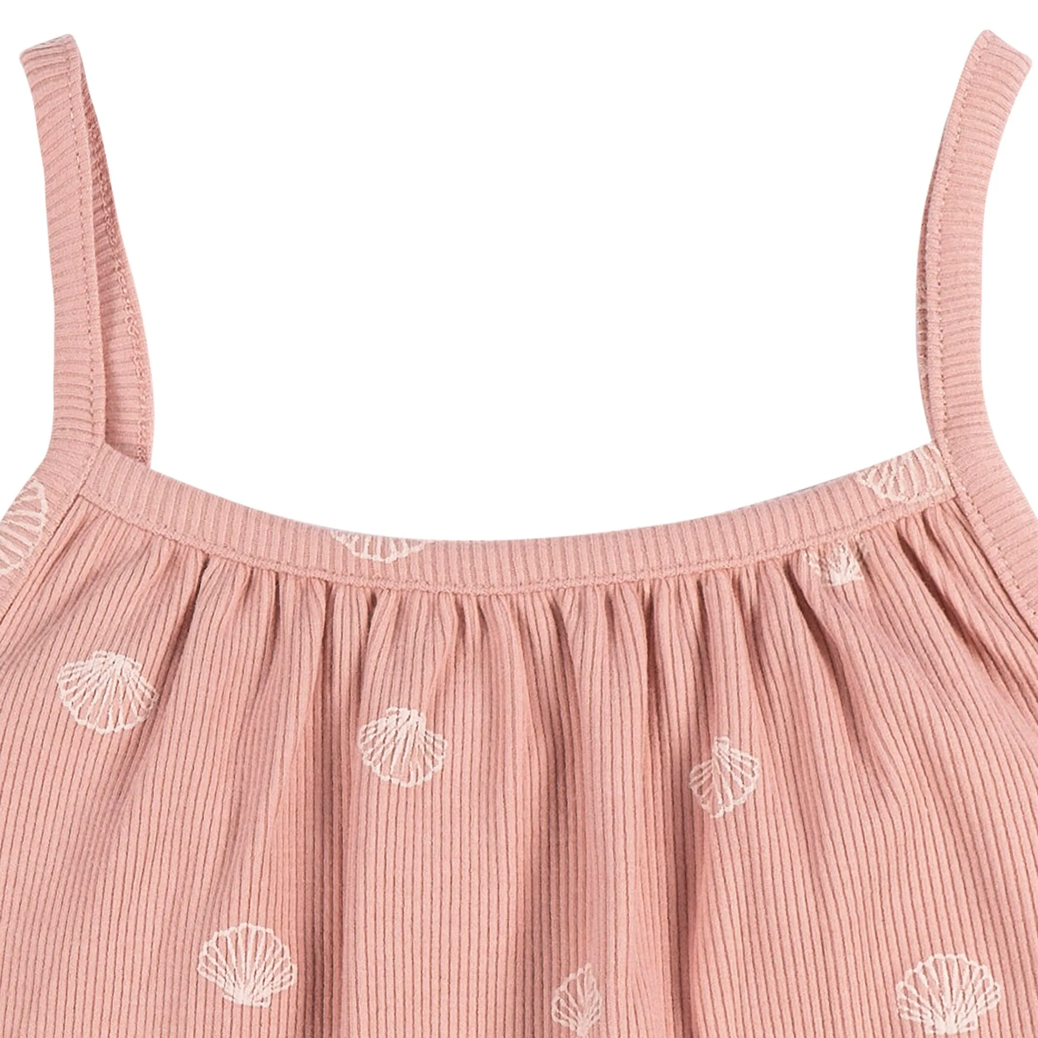 2-Piece Infant and Toddler Girls Seashells Tank Top & Shorts Set Gerber Childrenswea