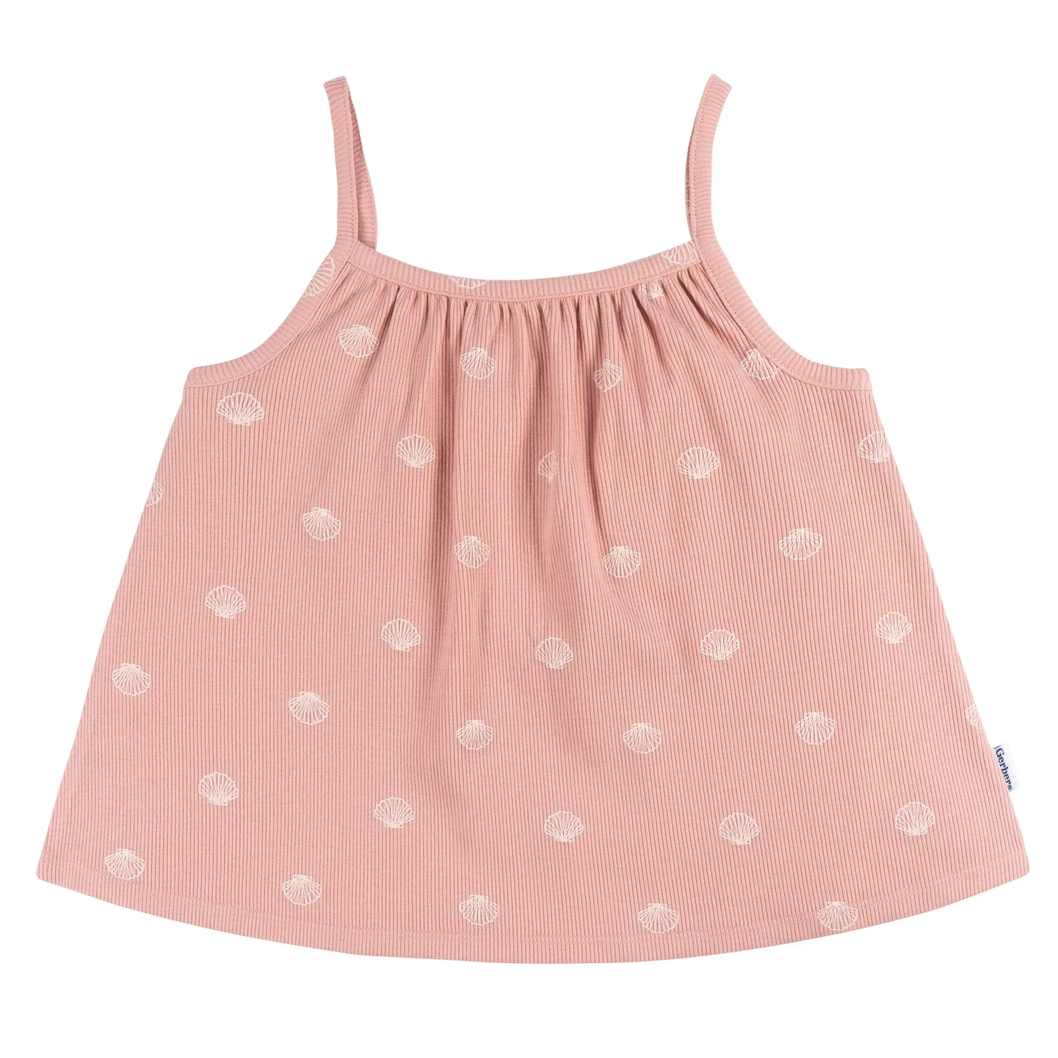 2-Piece Infant and Toddler Girls Seashells Tank Top & Shorts Set Gerber Childrenswea