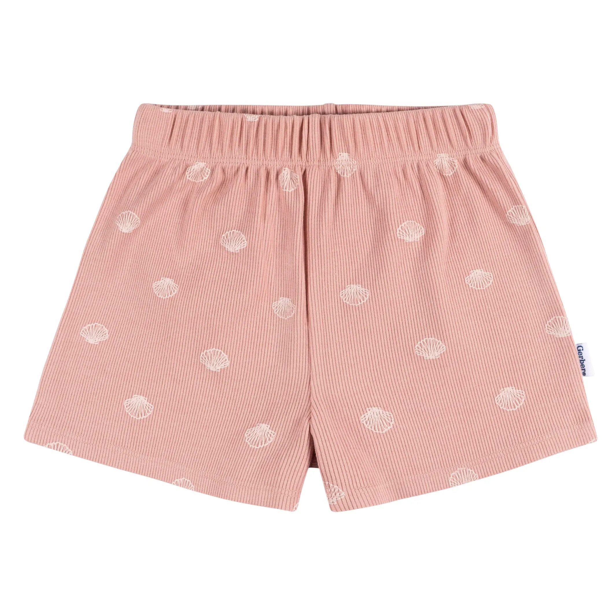2-Piece Infant and Toddler Girls Seashells Tank Top & Shorts Set Gerber Childrenswea