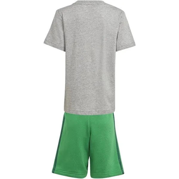 adidas Originals Medium Grey Heather Shorts Tee Set