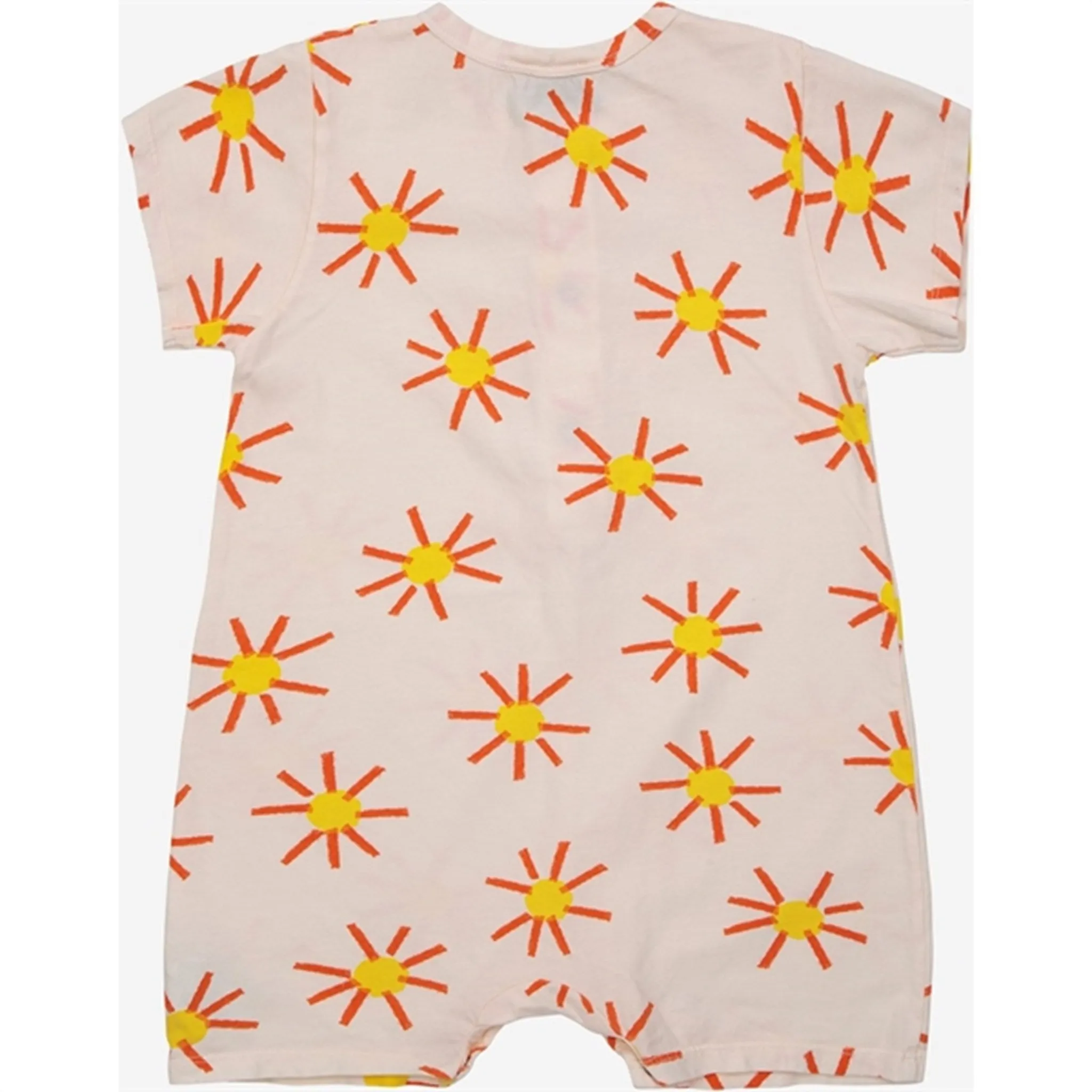 Bobo Choses Baby Sun All Over Playsuit Short Sleeve Offwhite