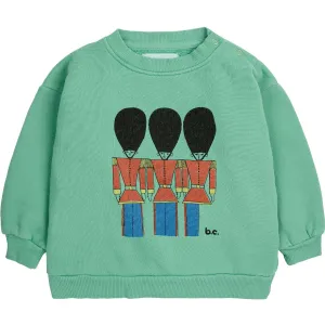 Bobo Choses Green Little Tin Soldiers Crewneck