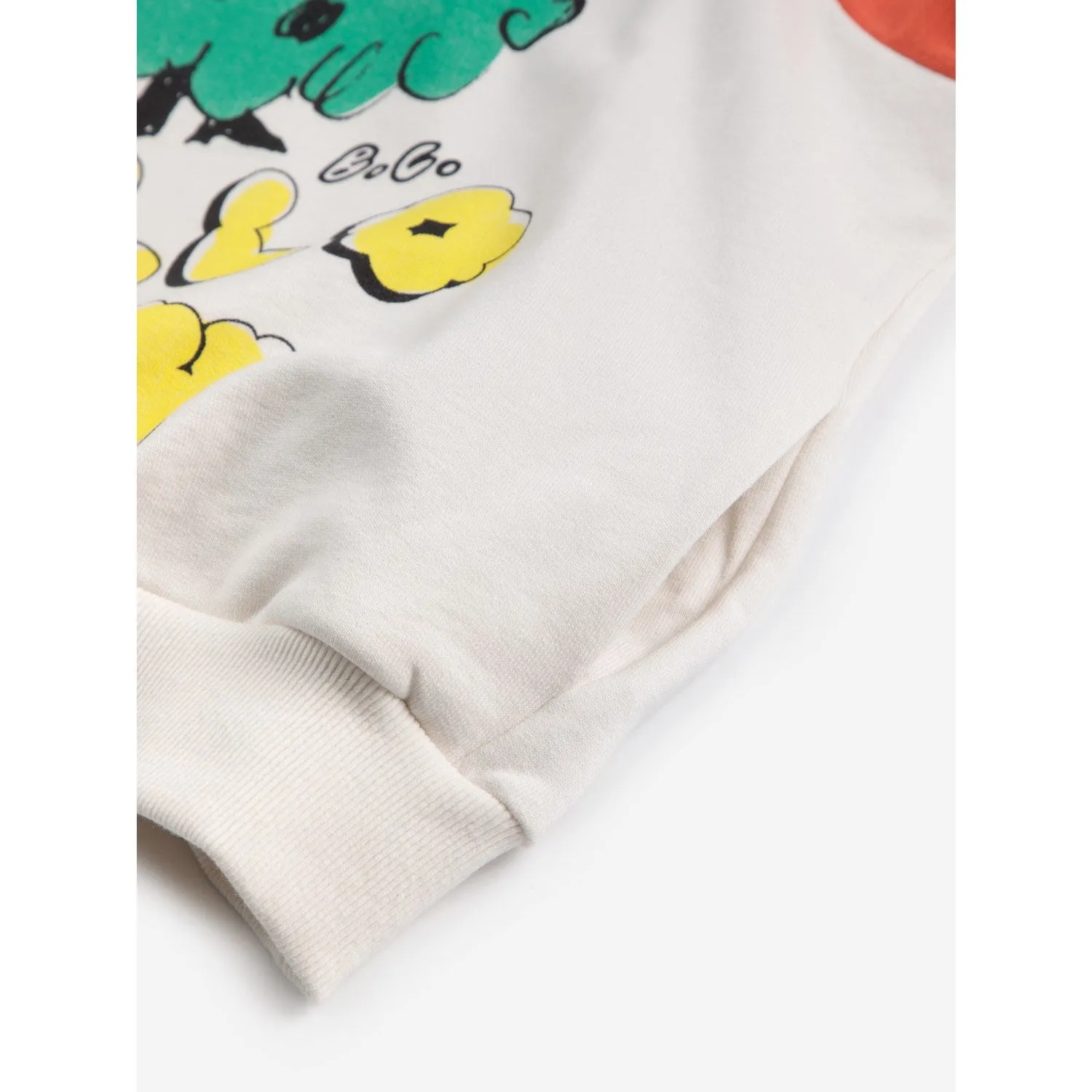 Bobo Choses Multicolor Hello Joy Ranglan Sleeves Hoodie