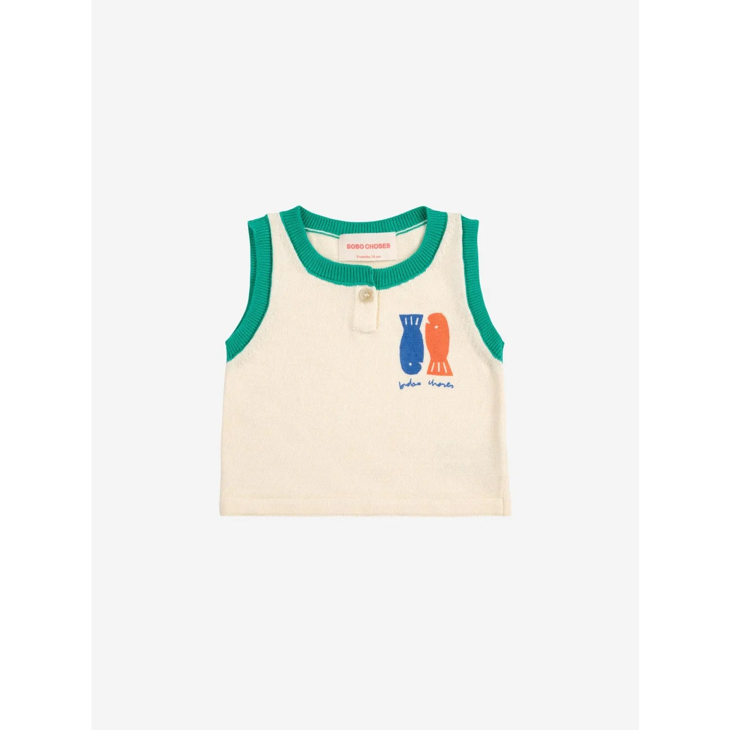 Bobo Choses Offwhite Lucky Fish Knitted Set