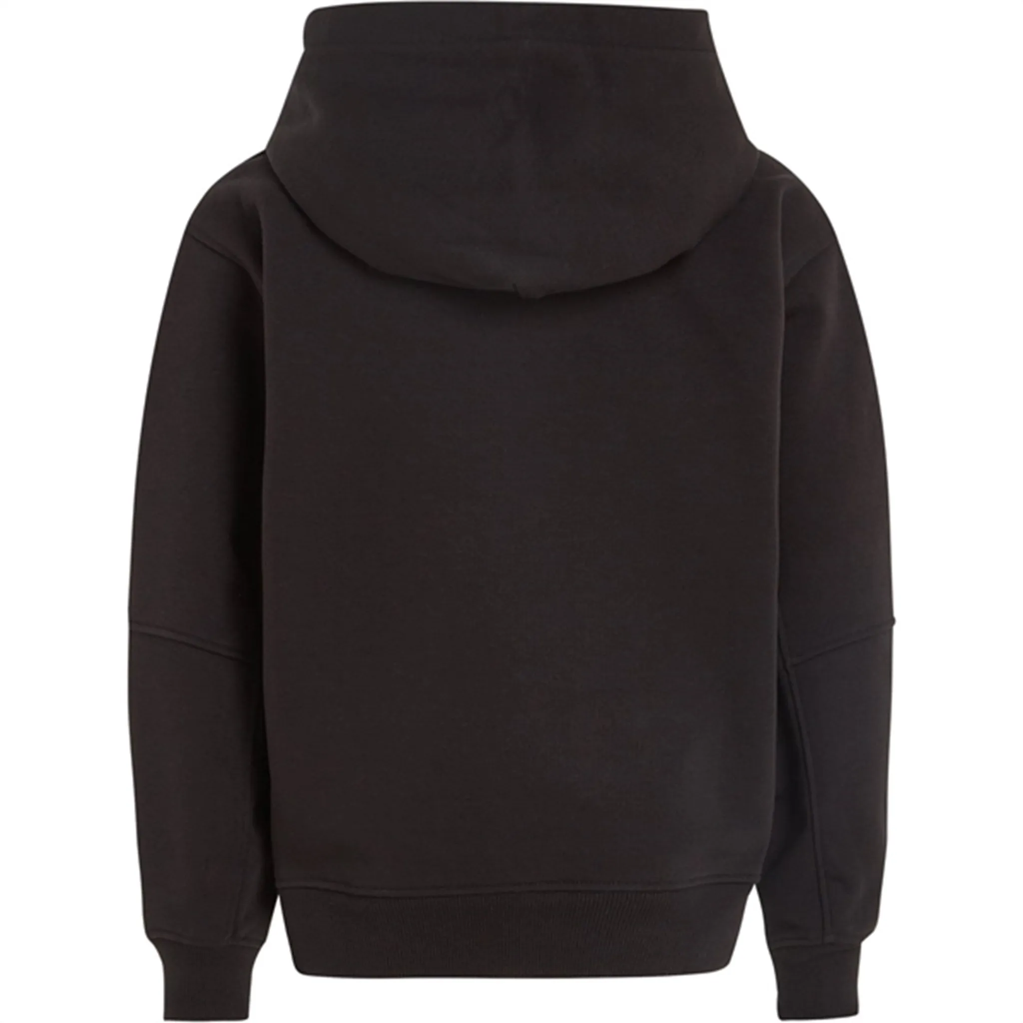 Calvin Klein Metallic Satin Monogram Hoodie Ck Black