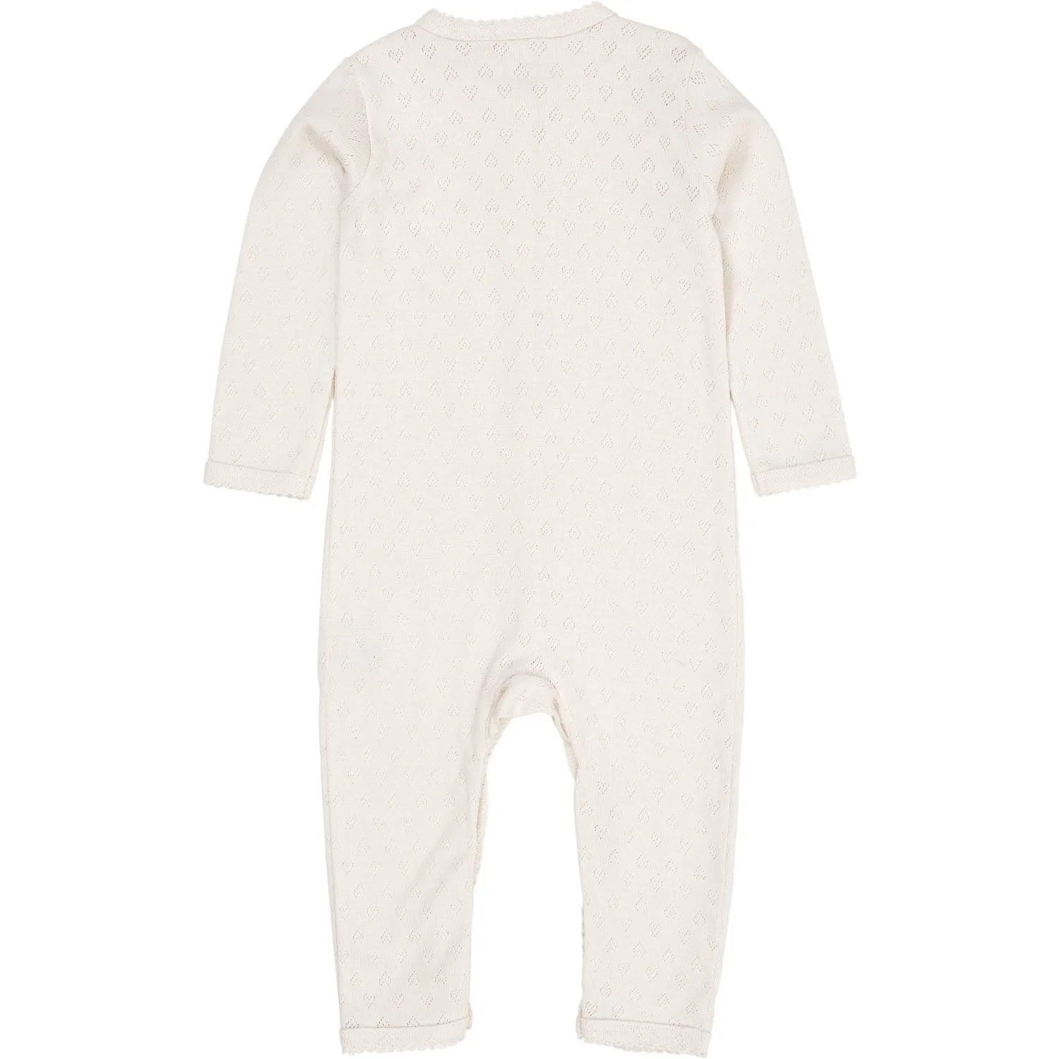 COPENHAGEN COLORS Cream Pointelle Heart Full Body