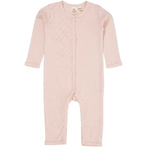 COPENHAGEN COLORS Dusty Rose Pointelle Heart Full Body