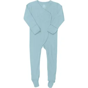 COPENHAGEN COLORS Lt. Blue Rib Jersey Full Body Crossover
