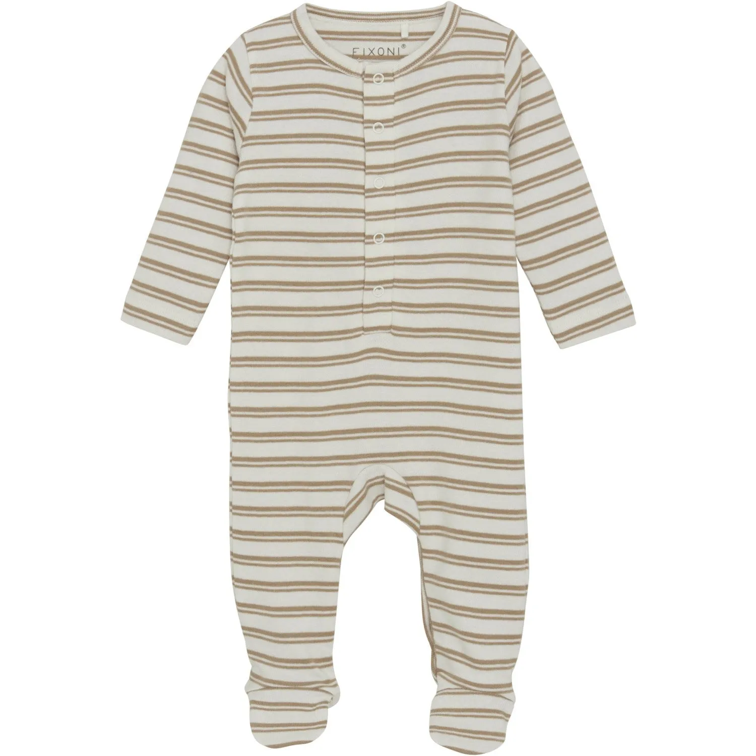FIXONI Macaroon Romper LS W. Feet Rib