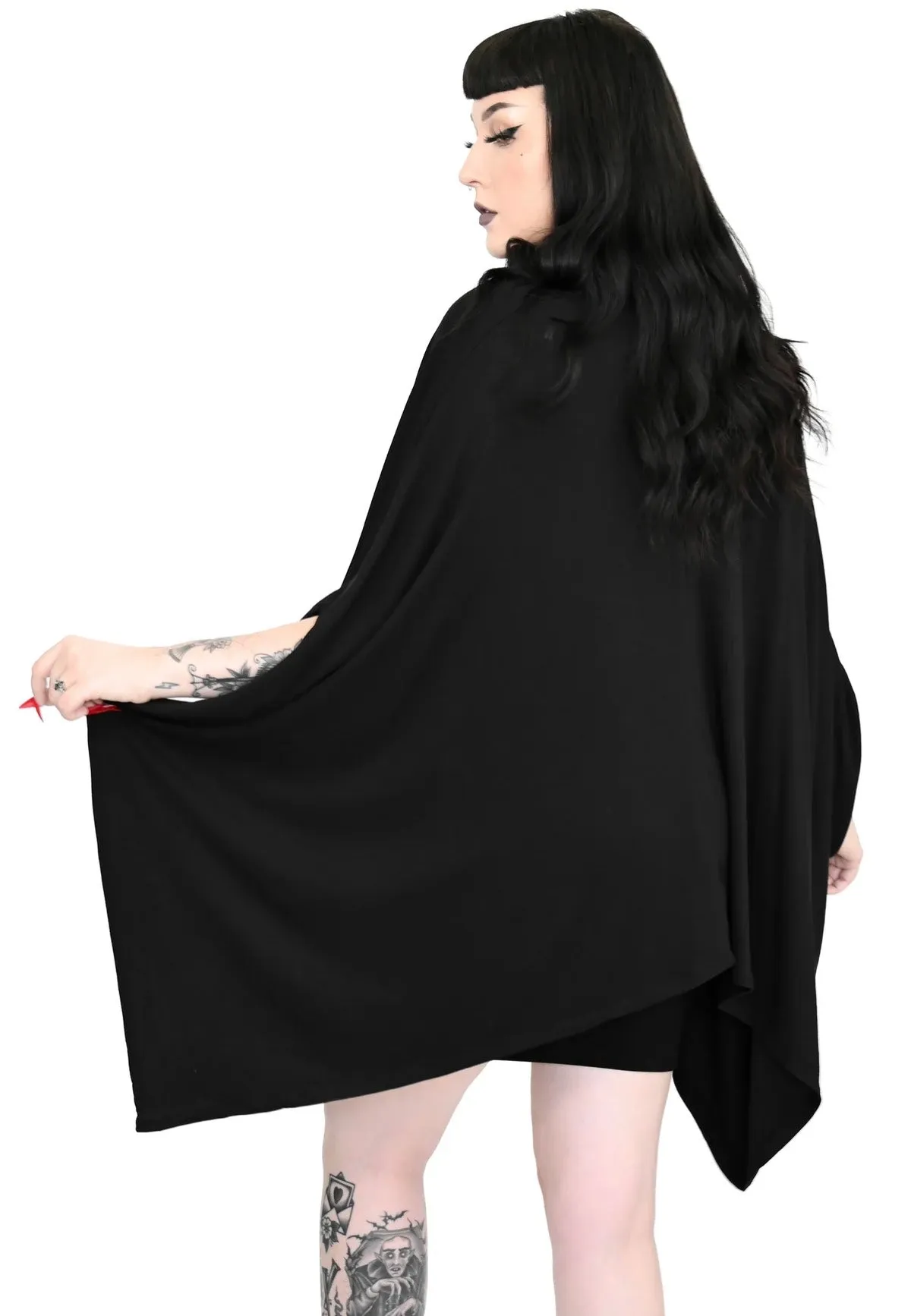 Foxblood - Batty Oversized Black - Cardigan