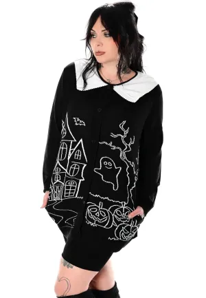 Foxblood - Haunted House Collar Black - Cardigan