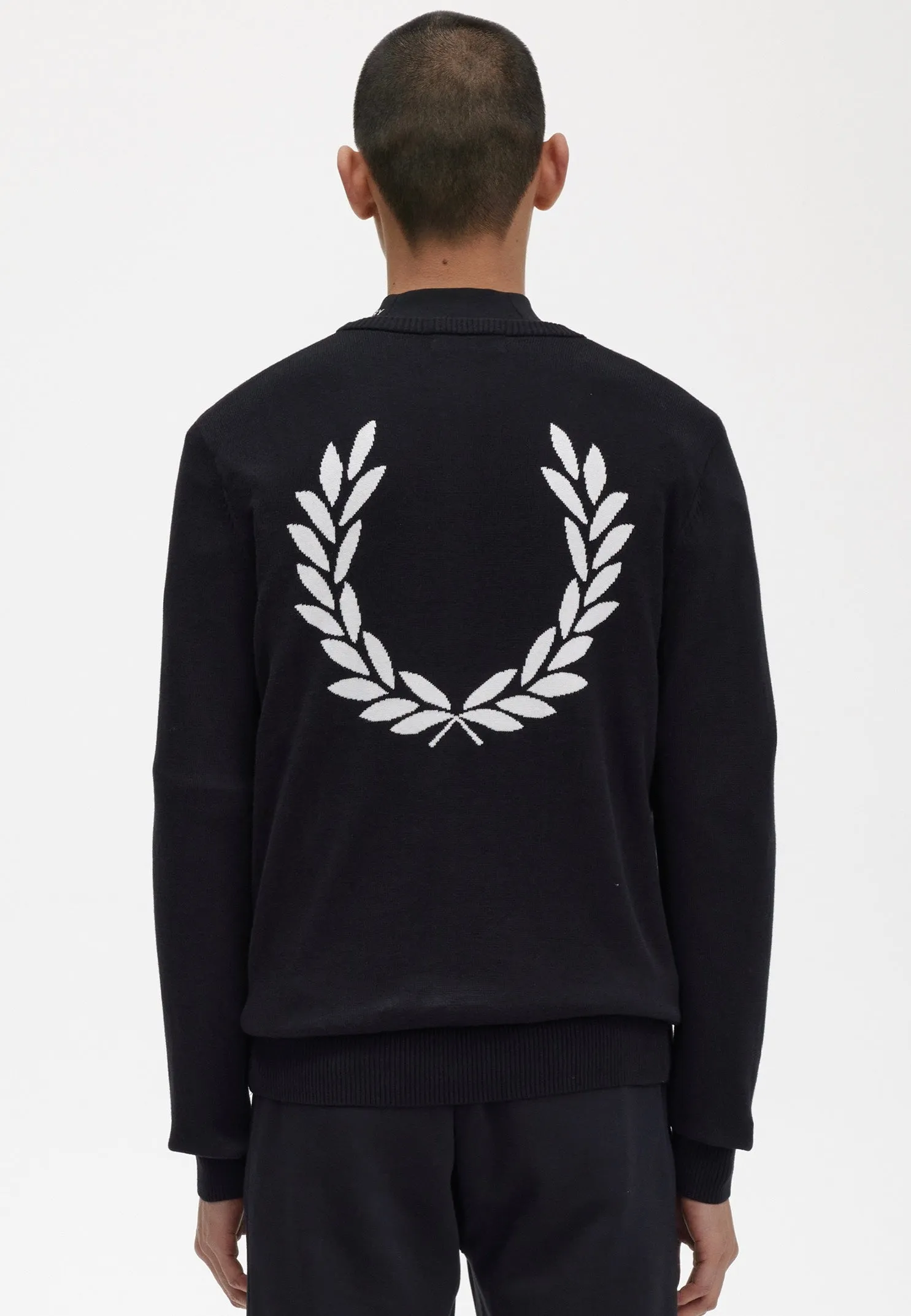 Fred Perry - Graphic Laurel Wreath Black - Pullover
