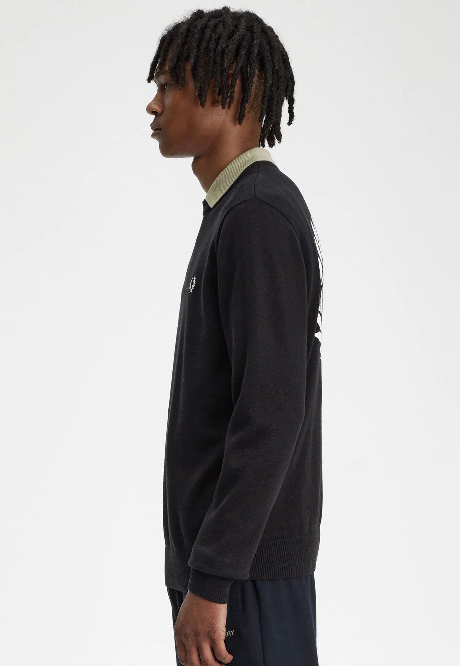 Fred Perry - Graphic Laurel Wreath Black - Pullover