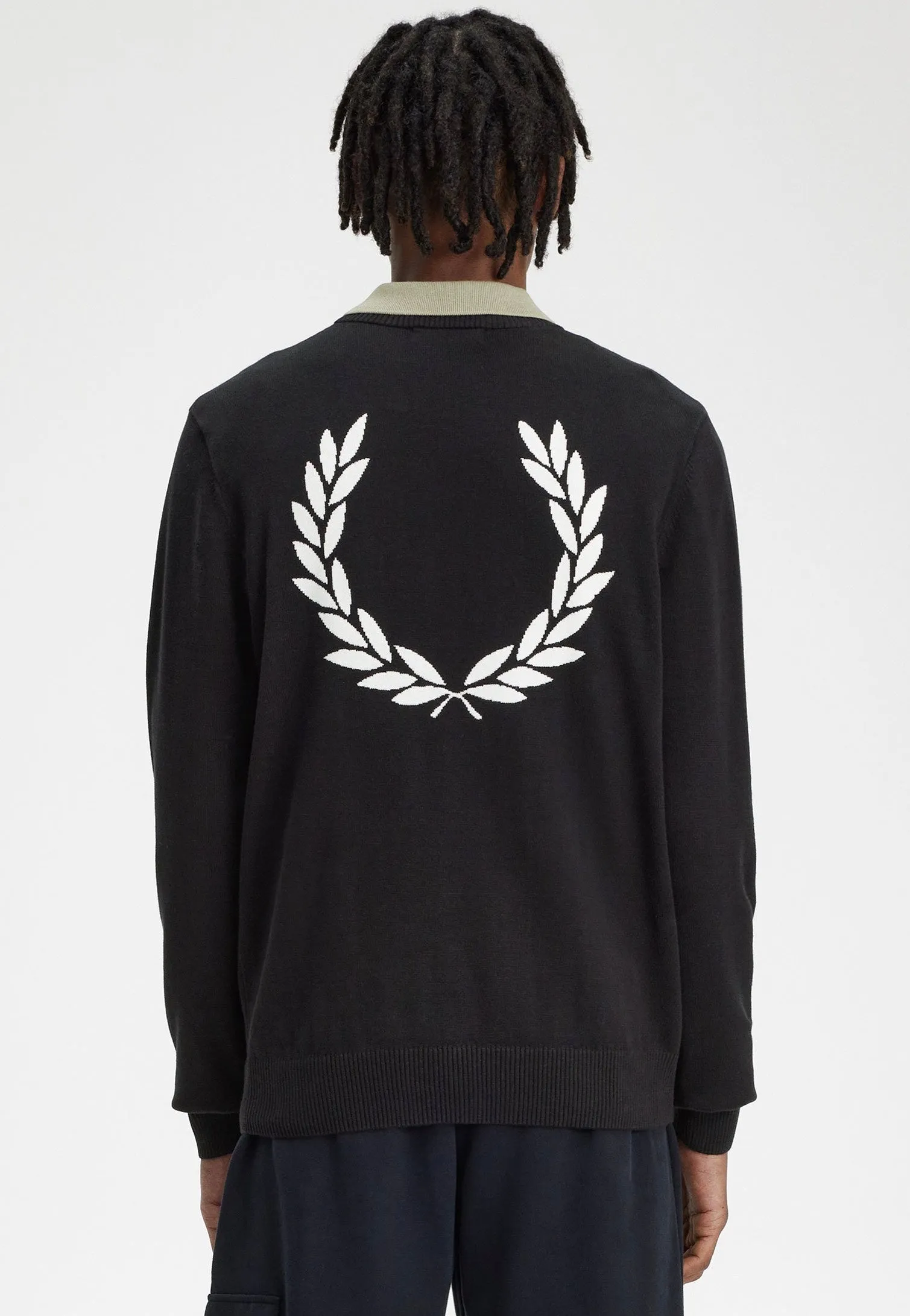 Fred Perry - Graphic Laurel Wreath Black - Pullover