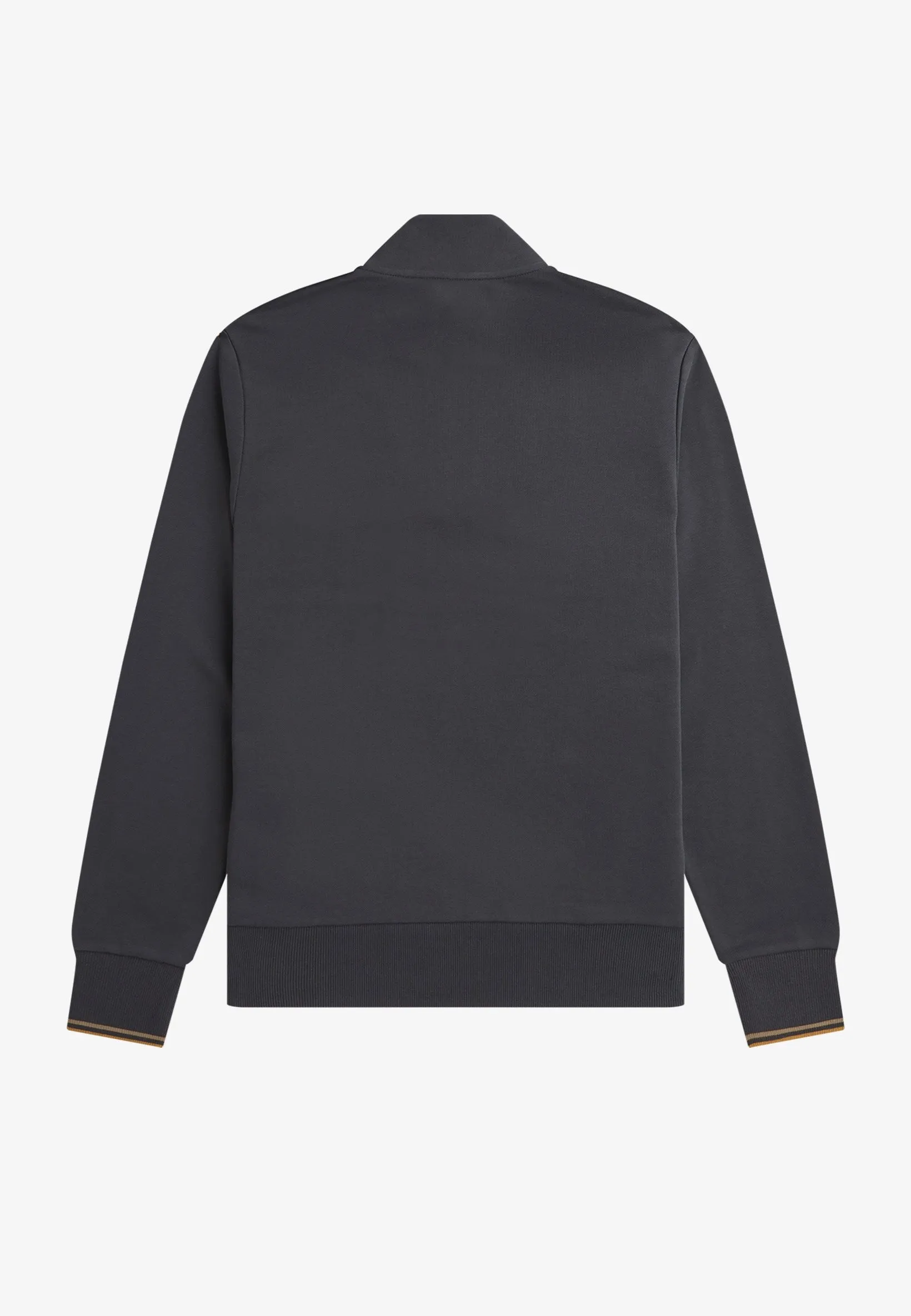 Fred Perry - Half Zip Anchor Grey/Dark Caramel - Pullover