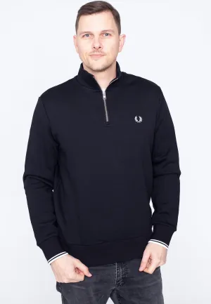 Fred Perry - Half Zip Black - Pullover