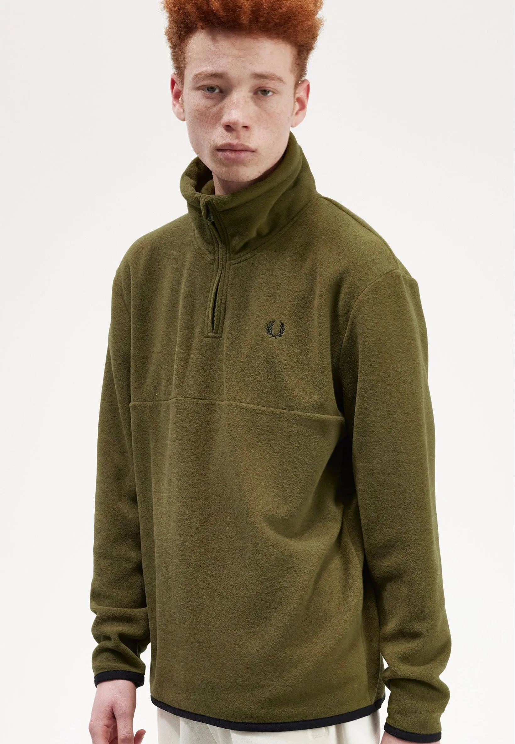 Fred Perry - Half Zip Fleece Uniform Green - Pullover