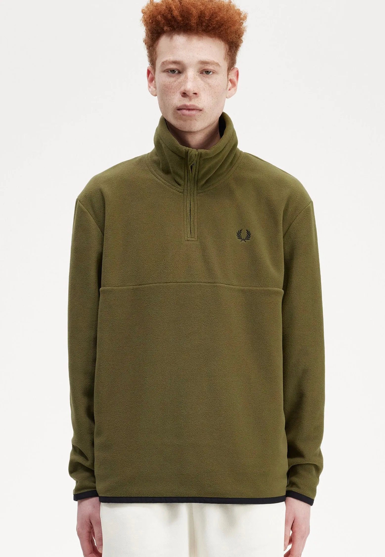 Fred Perry - Half Zip Fleece Uniform Green - Pullover