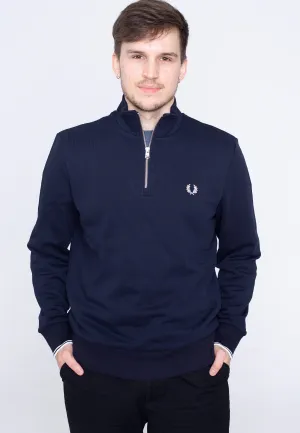 Fred Perry - Half Zip Navy - Pullover