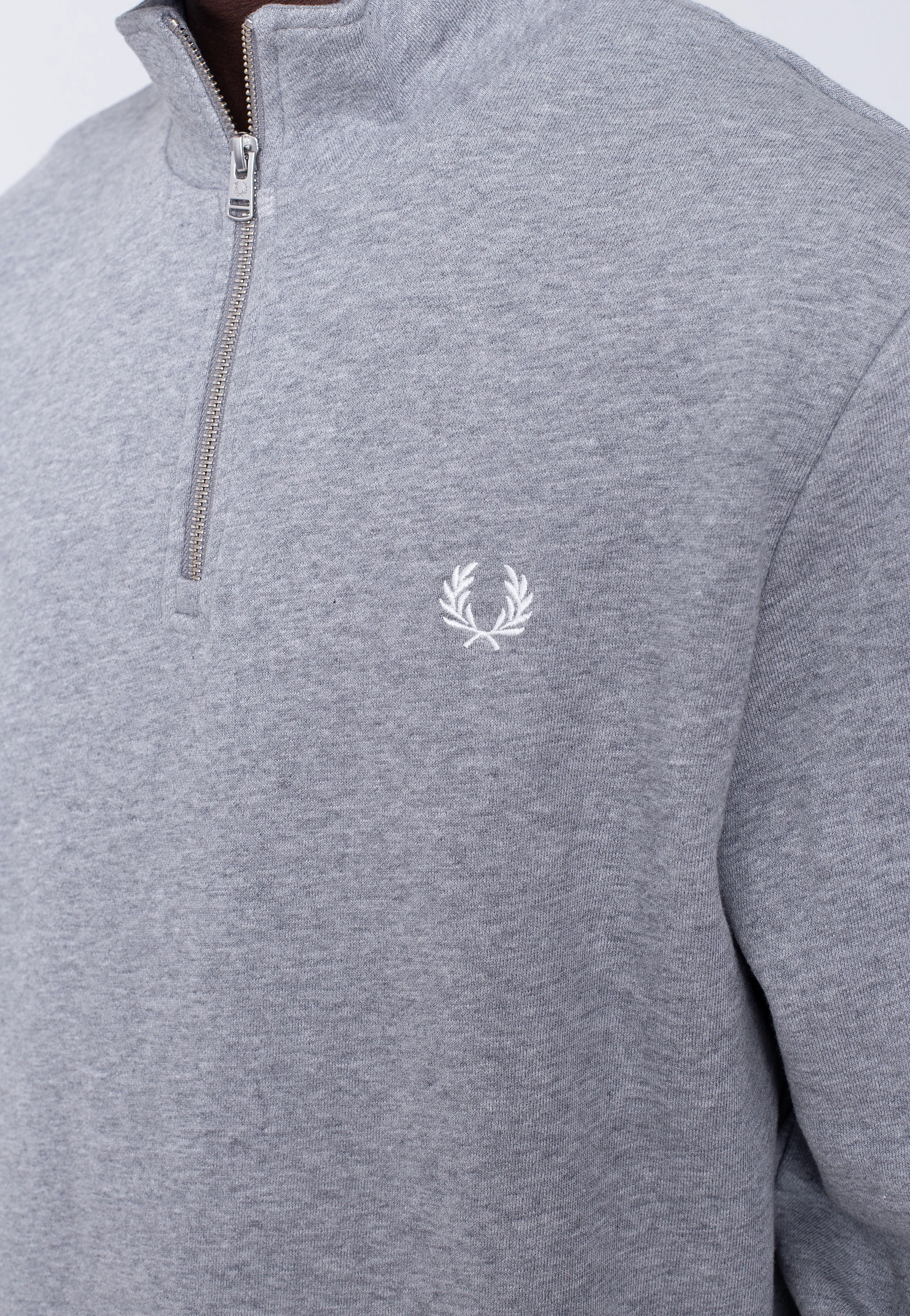 Fred Perry - Half Zip Steel Marl - Pullover