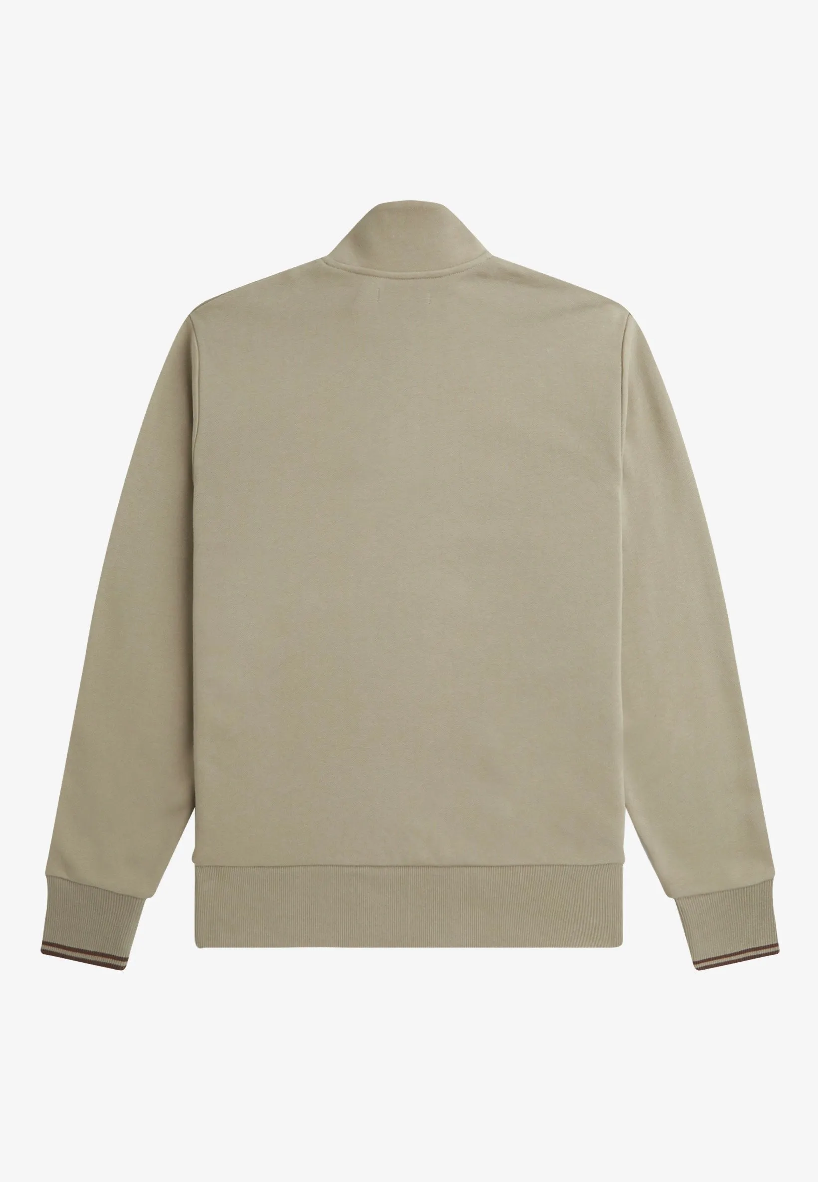 Fred Perry - Half Zip Warm Grey/Brick - Pullover