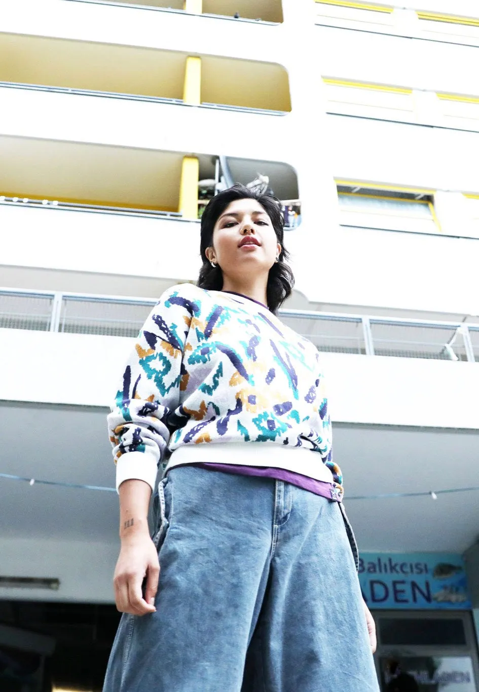 Iriedaily - Lauri Knit Navy Purple - Pullover