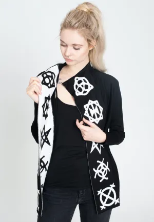 Jawbreaker - Magic Symbols Reverse Black/White - Cardigan