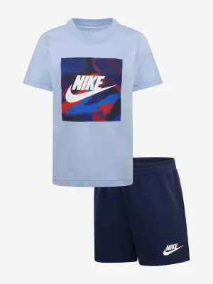 Kids Club Express T-Shirt and Shorts Set in Blue