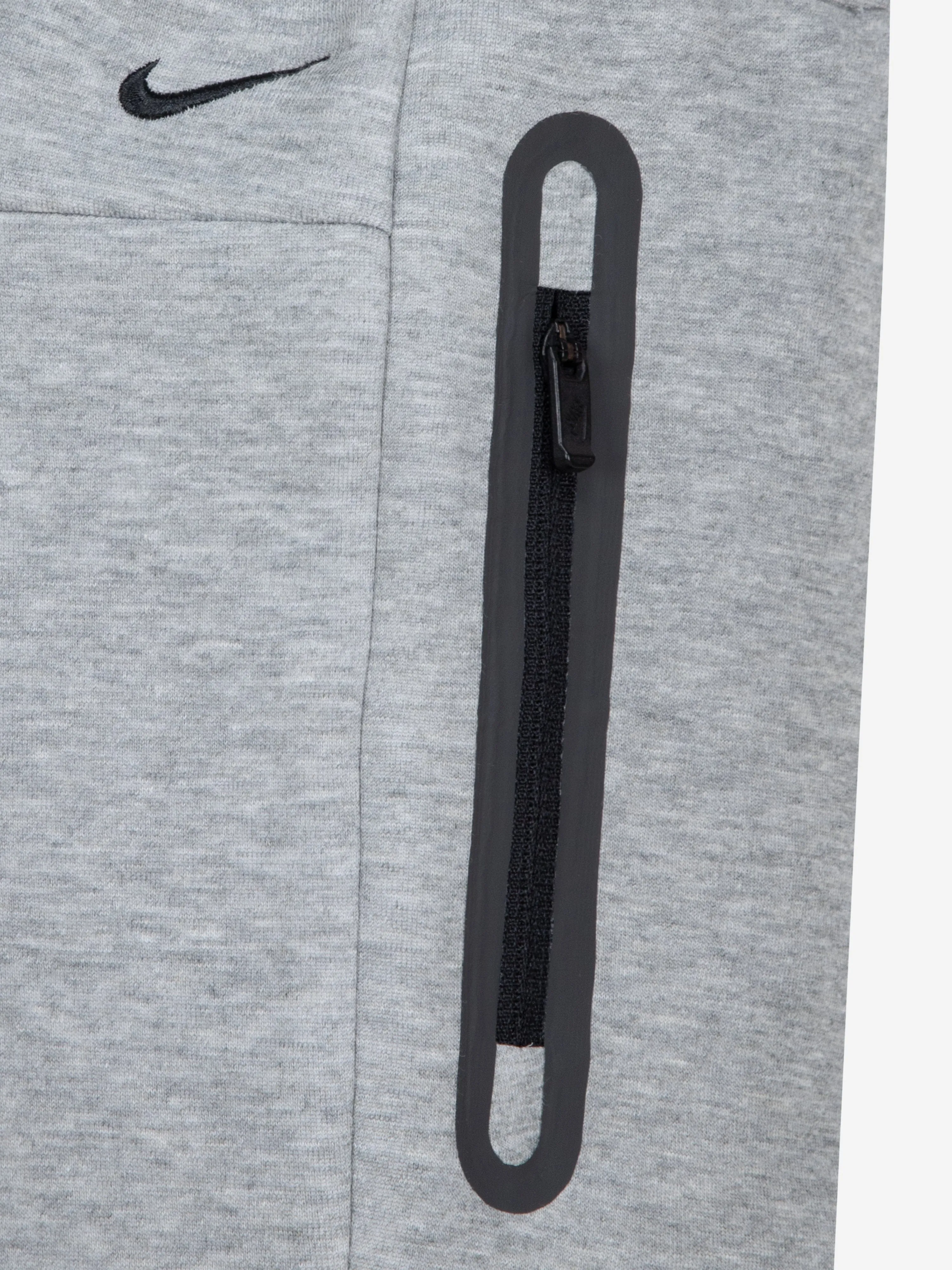 Kids Tech Fleece T-Shirt and Shorts Set in Grey