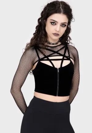 Killstar - Bite Me Fishnet - Bolero