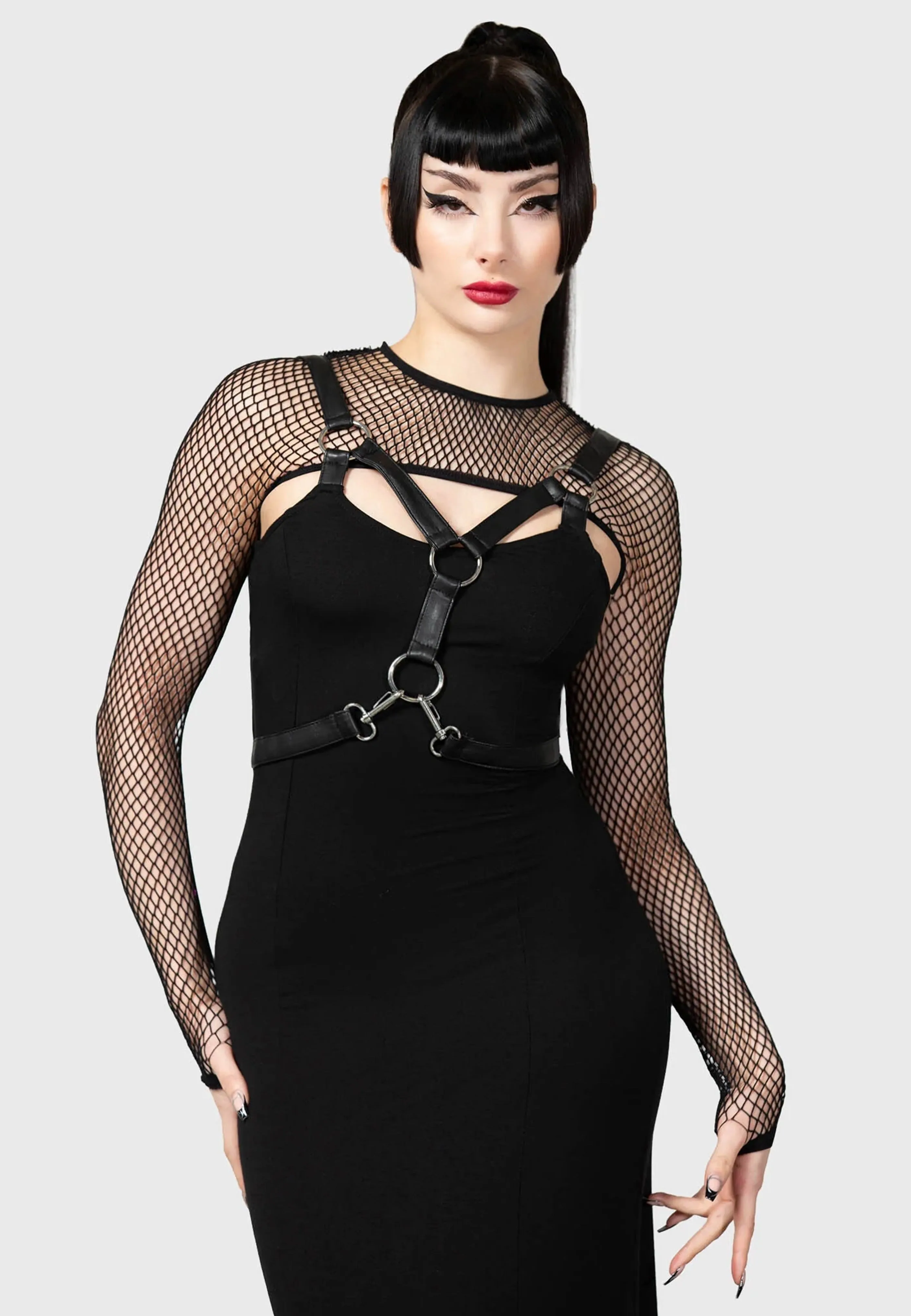 Killstar - Bite Me Fishnet - Bolero