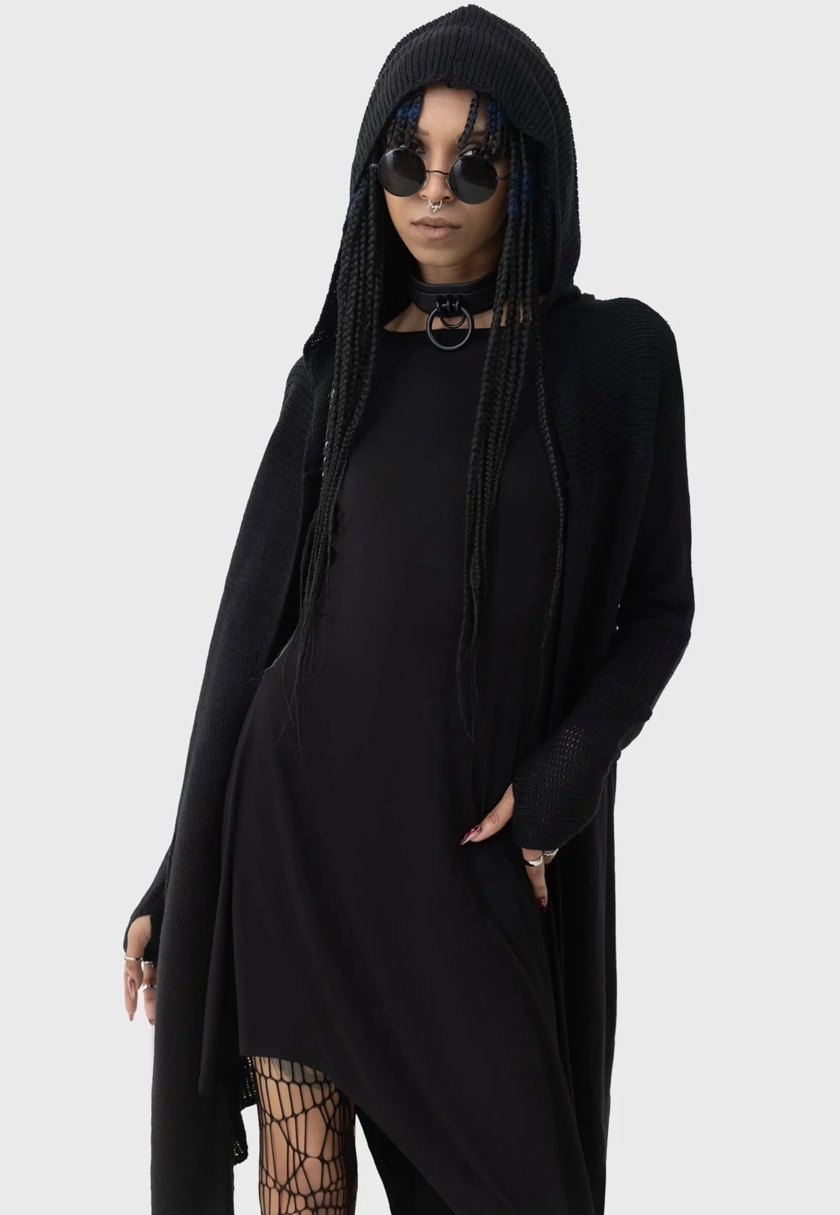 Killstar x Kihilist - Last Quarter Hooded Black - Cardigan