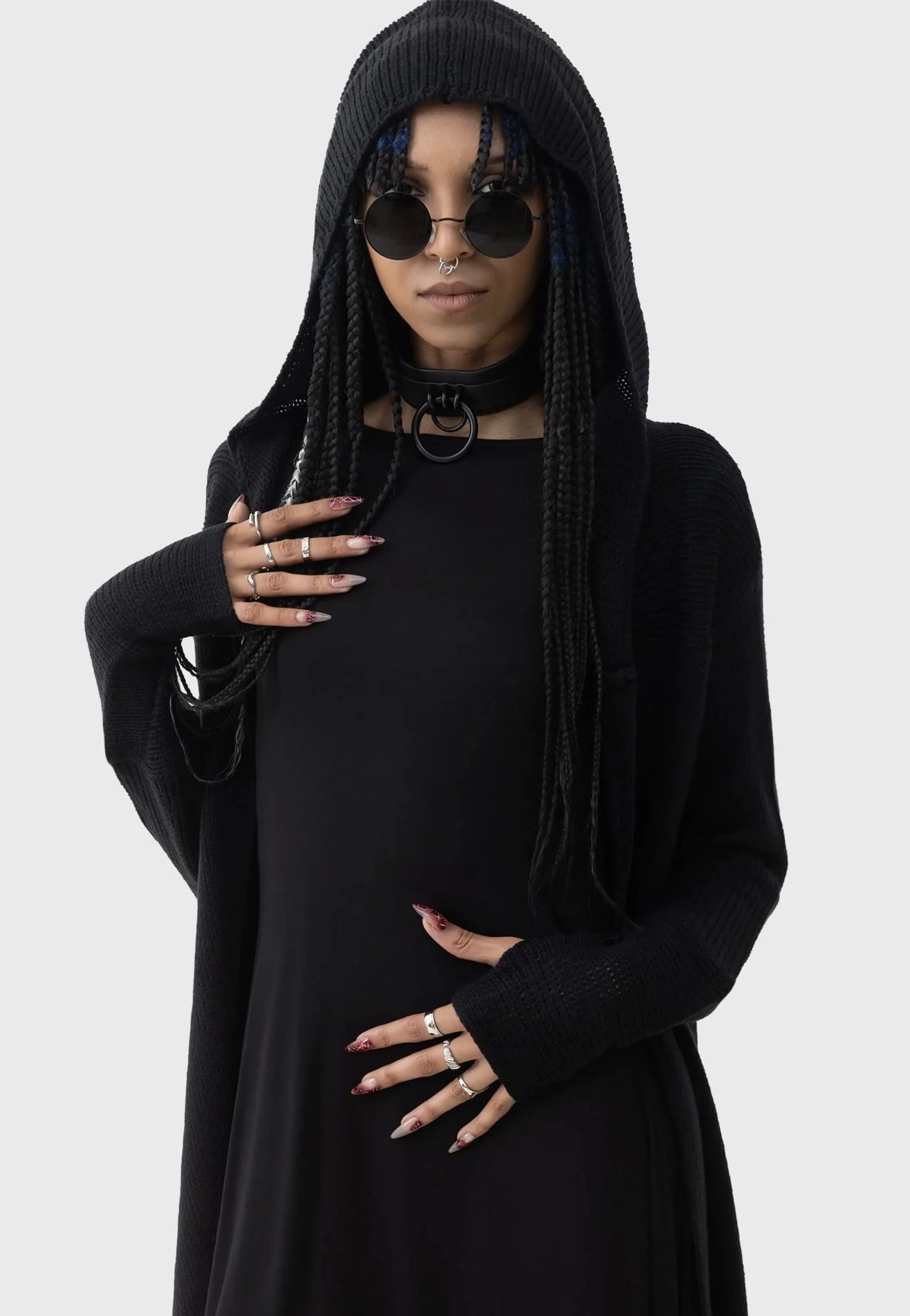 Killstar x Kihilist - Last Quarter Hooded Black - Cardigan