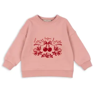 Konges Sljd Bow Rose Loupy Lou Crewneck Gots