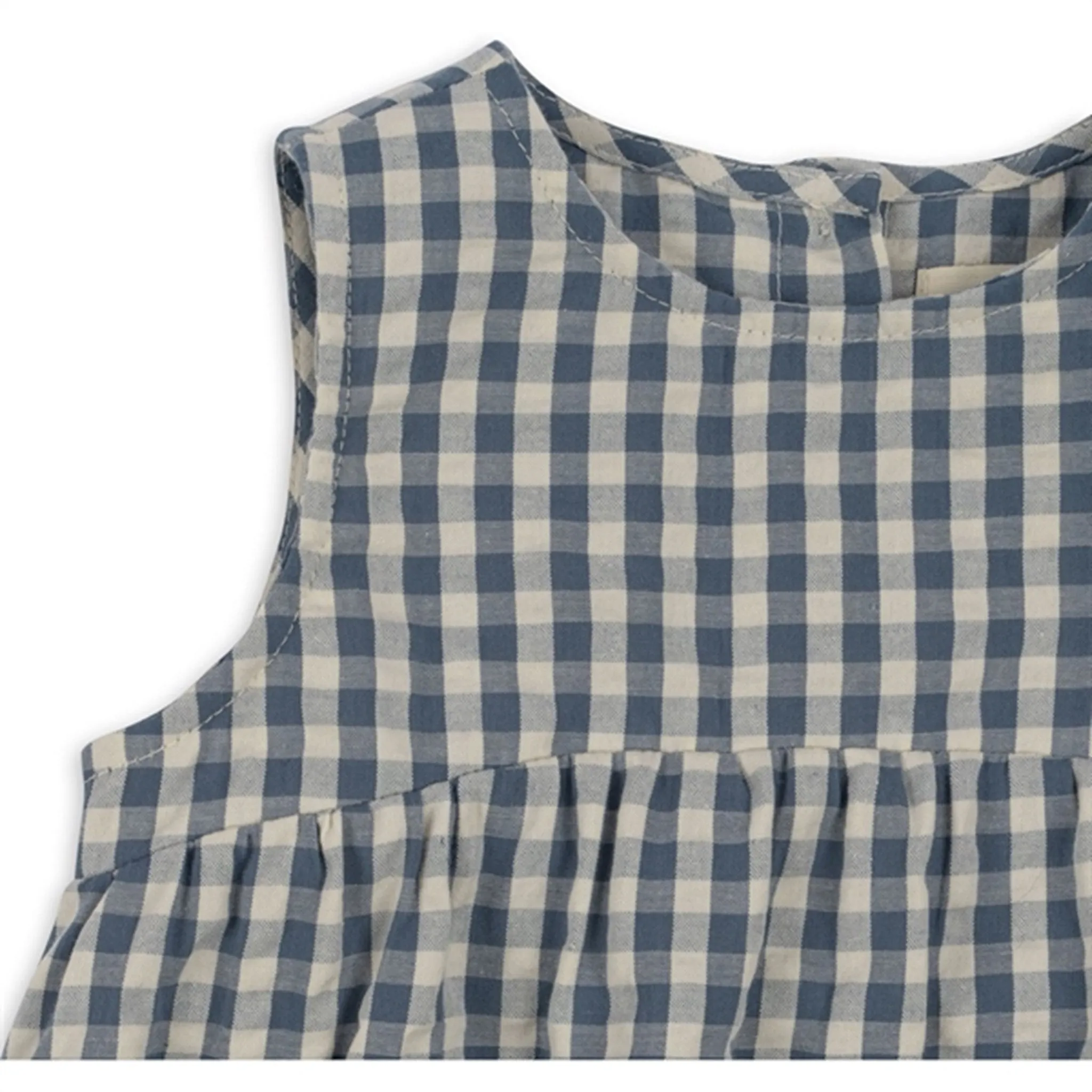 Konges Sljd Captains Blue Check Kim Romper