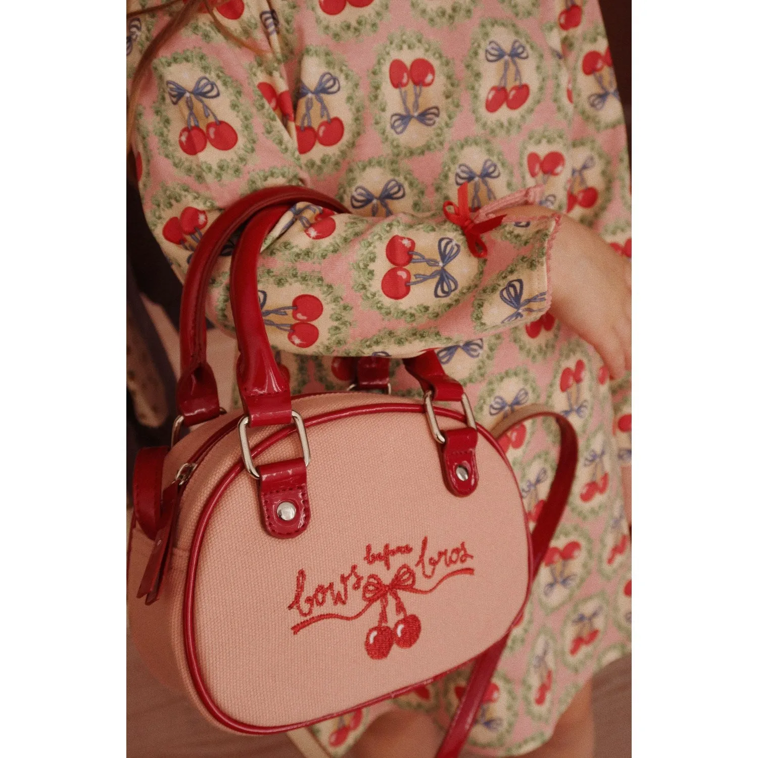 Konges Sljd Cherry Bow Drey Dress Gots