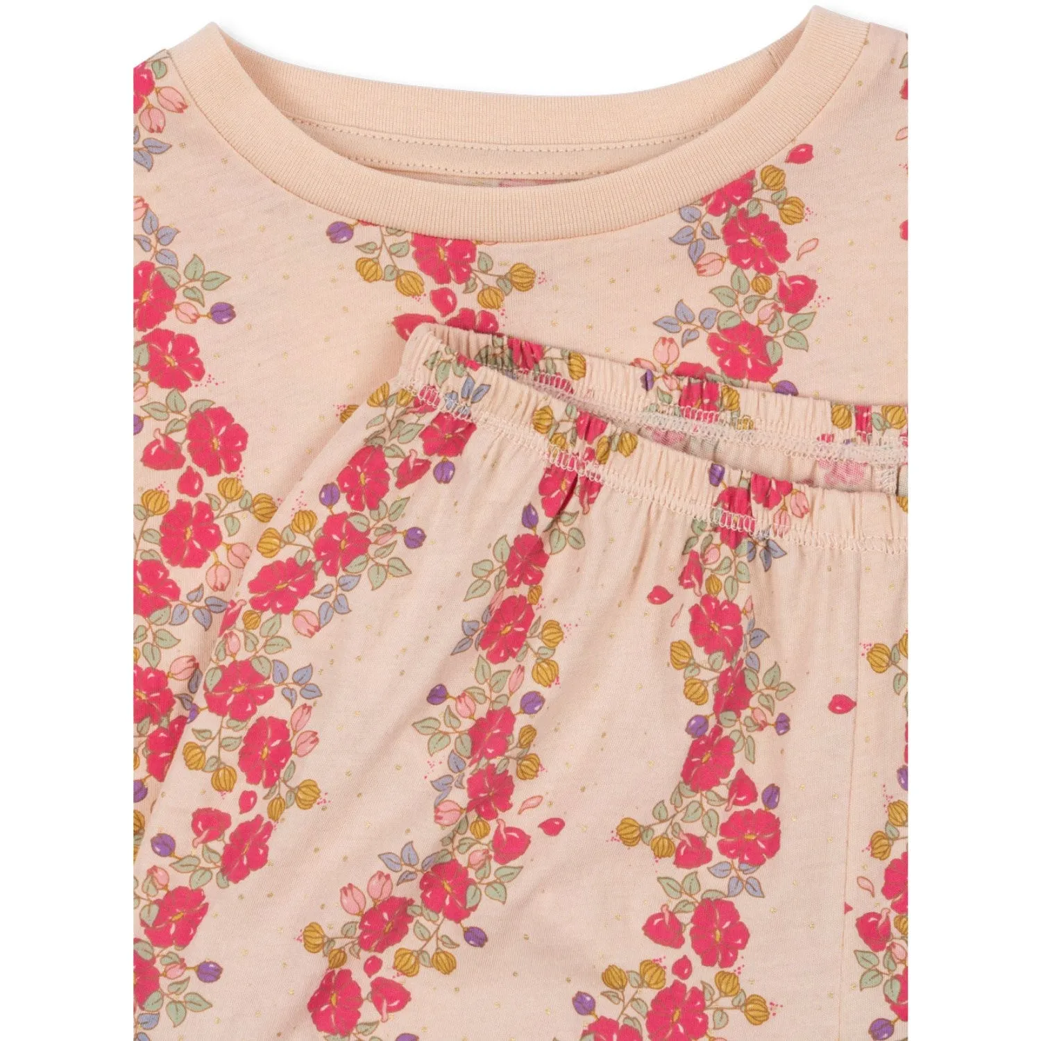 Konges Sljd Floria Pink Famo Frill Set Gots