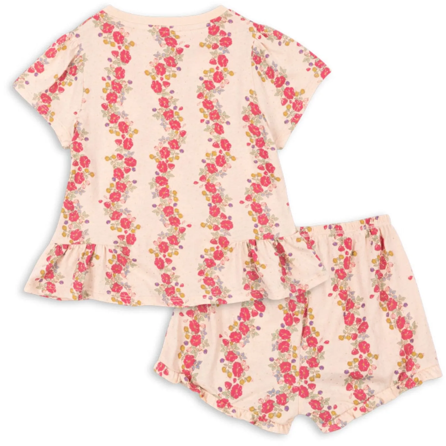 Konges Sljd Floria Pink Famo Frill Set Gots