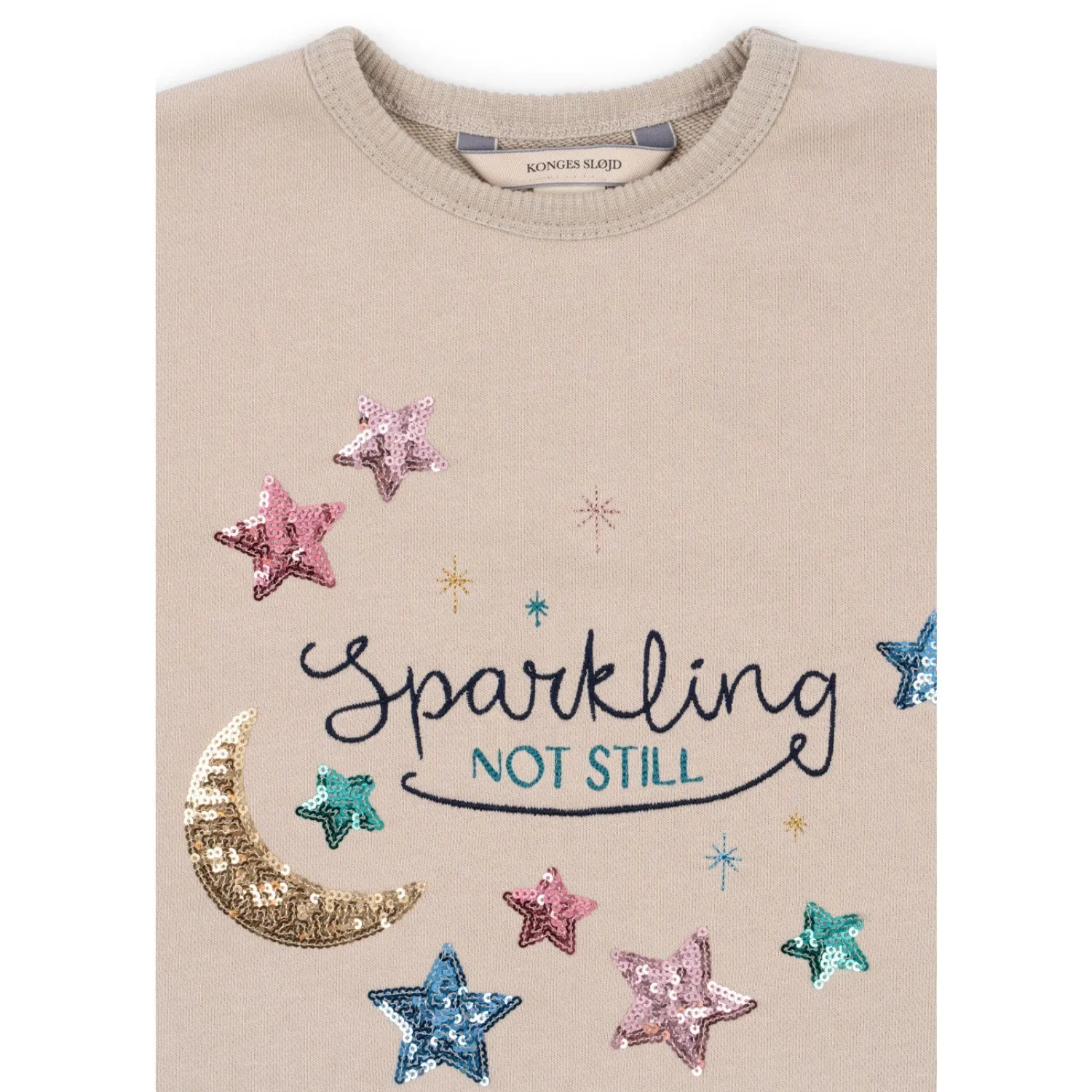 Konges Sljd French Oak Lou Sequin Sweat Shirt Ocs