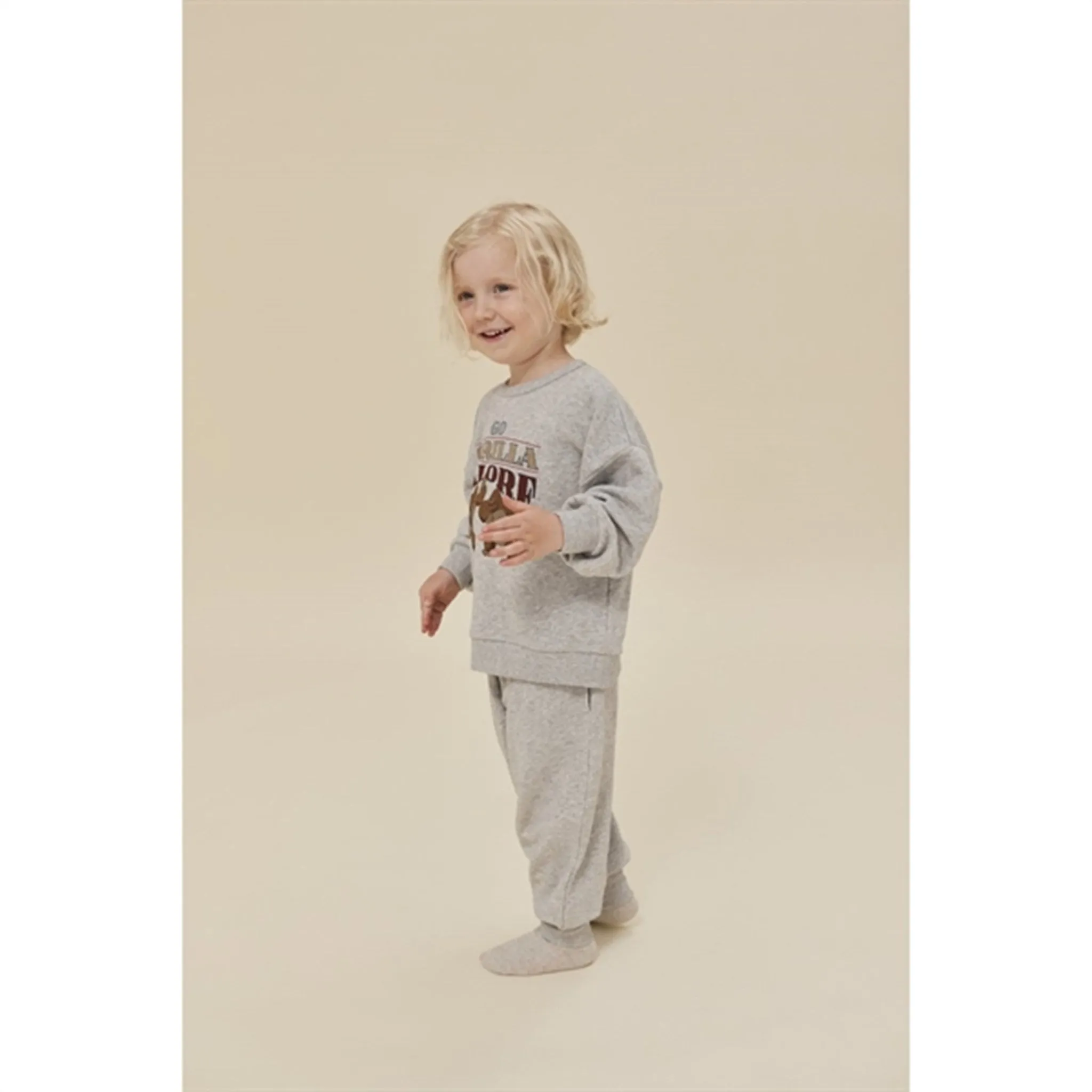 Konges Sljd Grey Melange Loupy Lou Sweatshirt