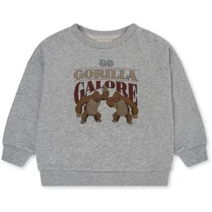 Konges Sljd Grey Melange Loupy Lou Sweatshirt