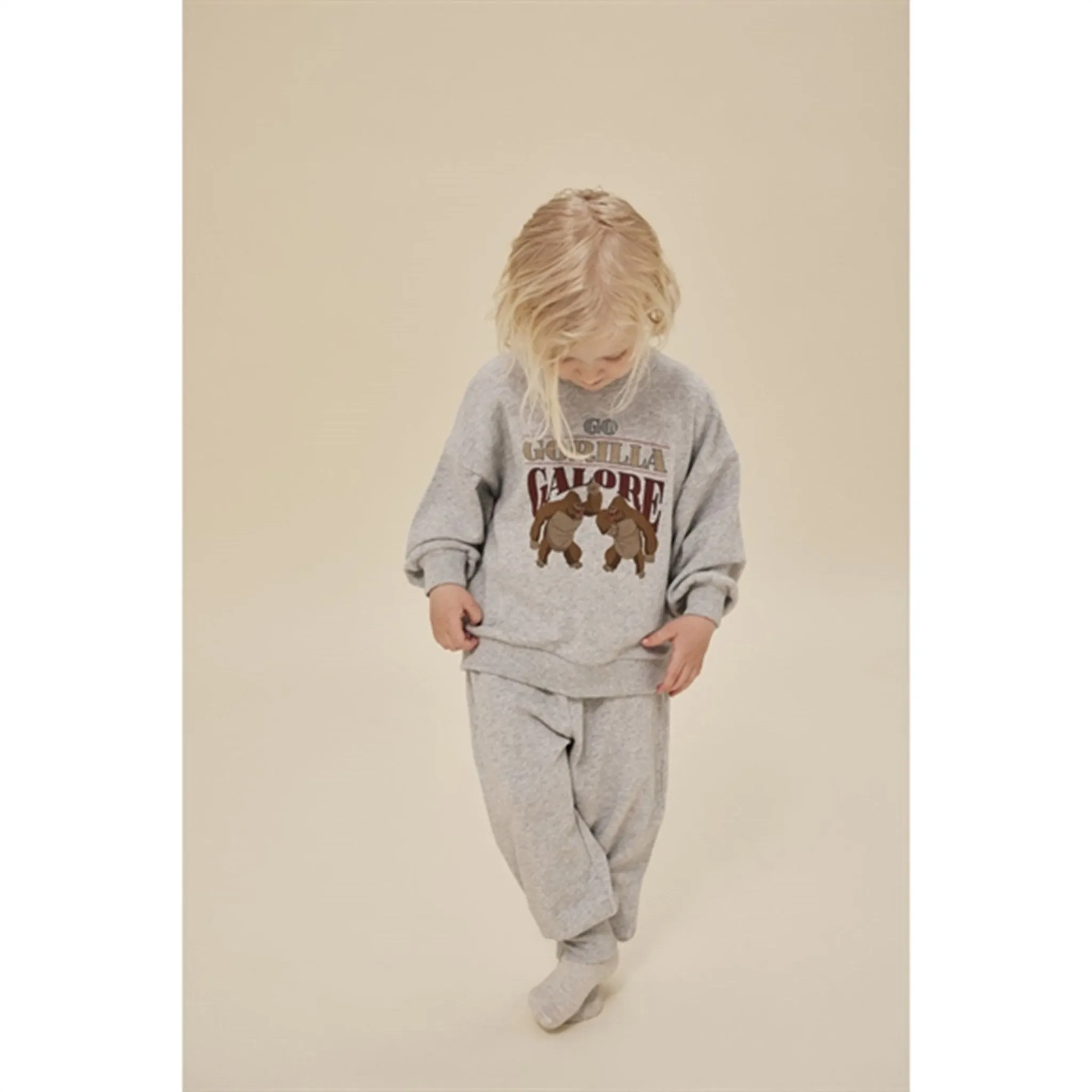 Konges Sljd Grey Melange Loupy Lou Sweatshirt
