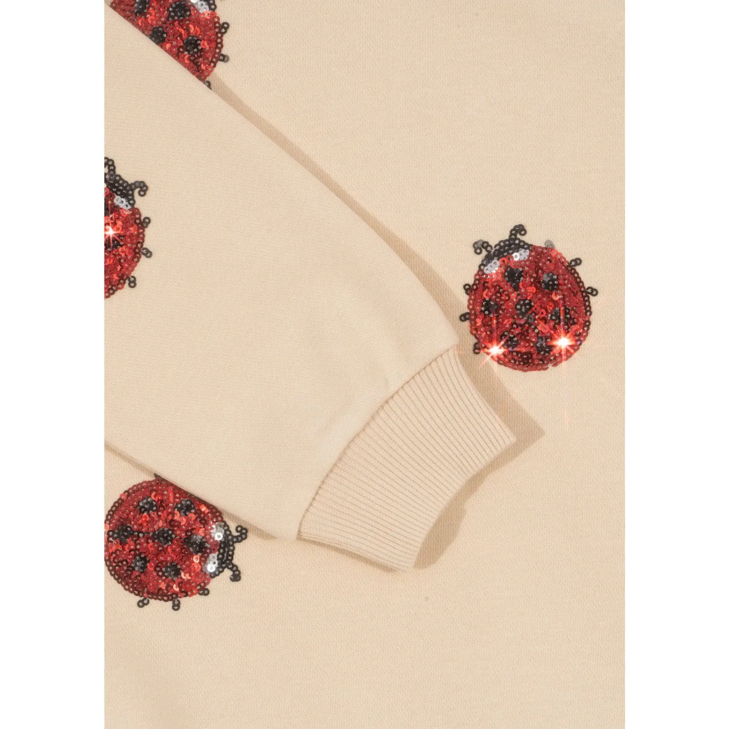 Konges Sljd Ladybug Glitter Lou Ladybug Glitter Sweatshirt Ocs