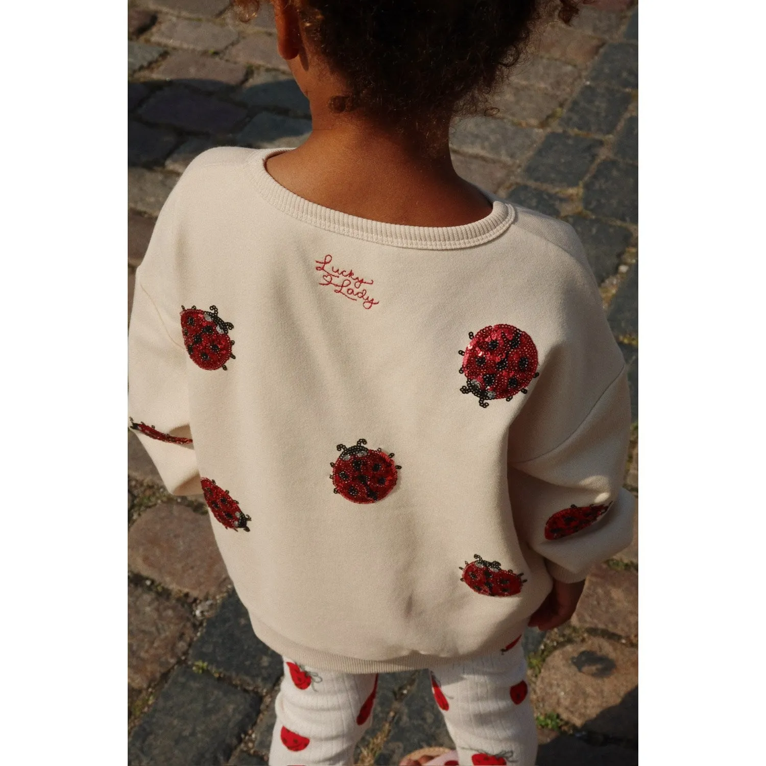 Konges Sljd Ladybug Glitter Lou Ladybug Glitter Sweatshirt Ocs