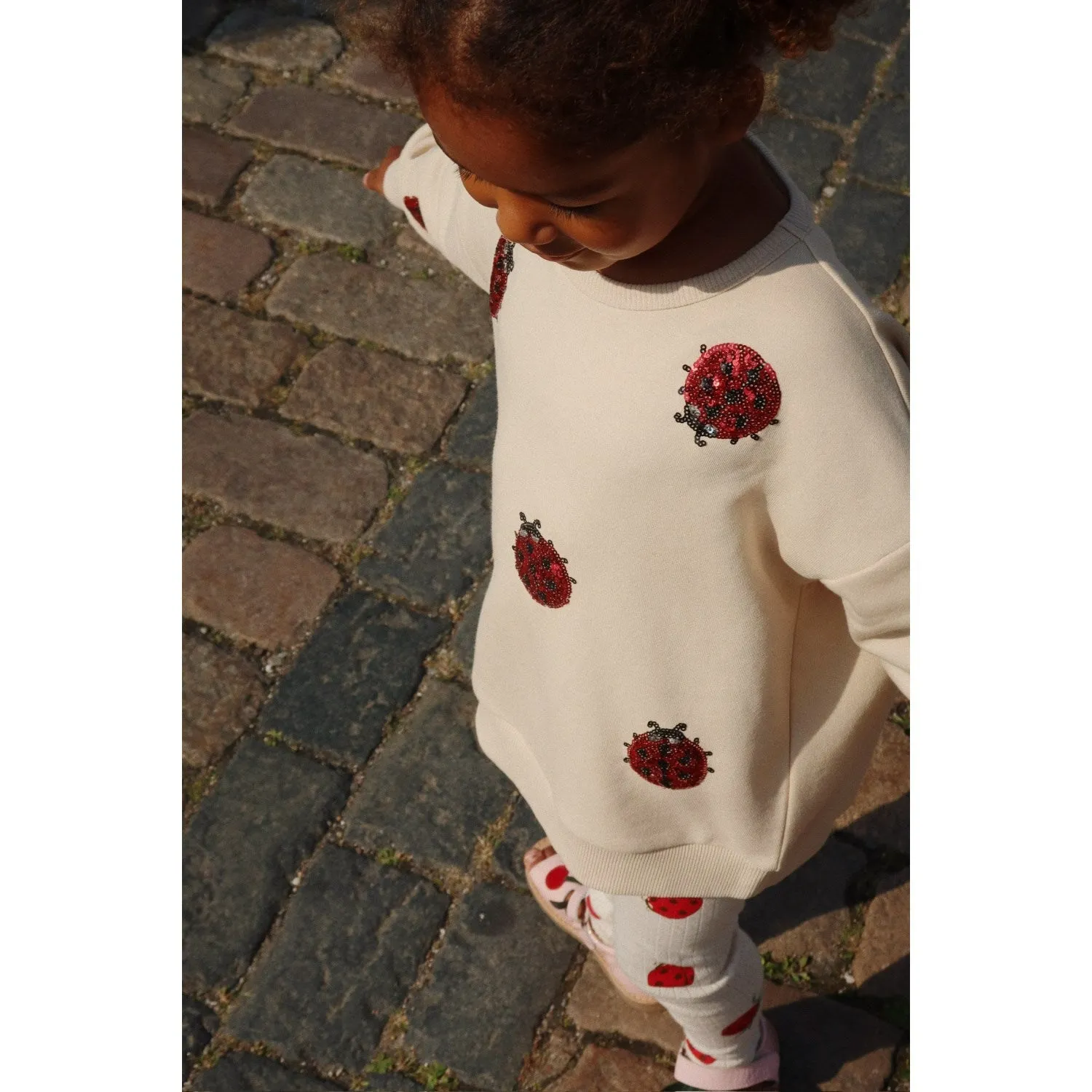 Konges Sljd Ladybug Glitter Lou Ladybug Glitter Sweatshirt Ocs