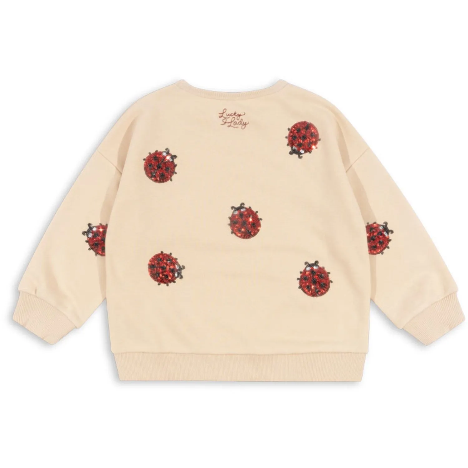 Konges Sljd Ladybug Glitter Lou Ladybug Glitter Sweatshirt Ocs