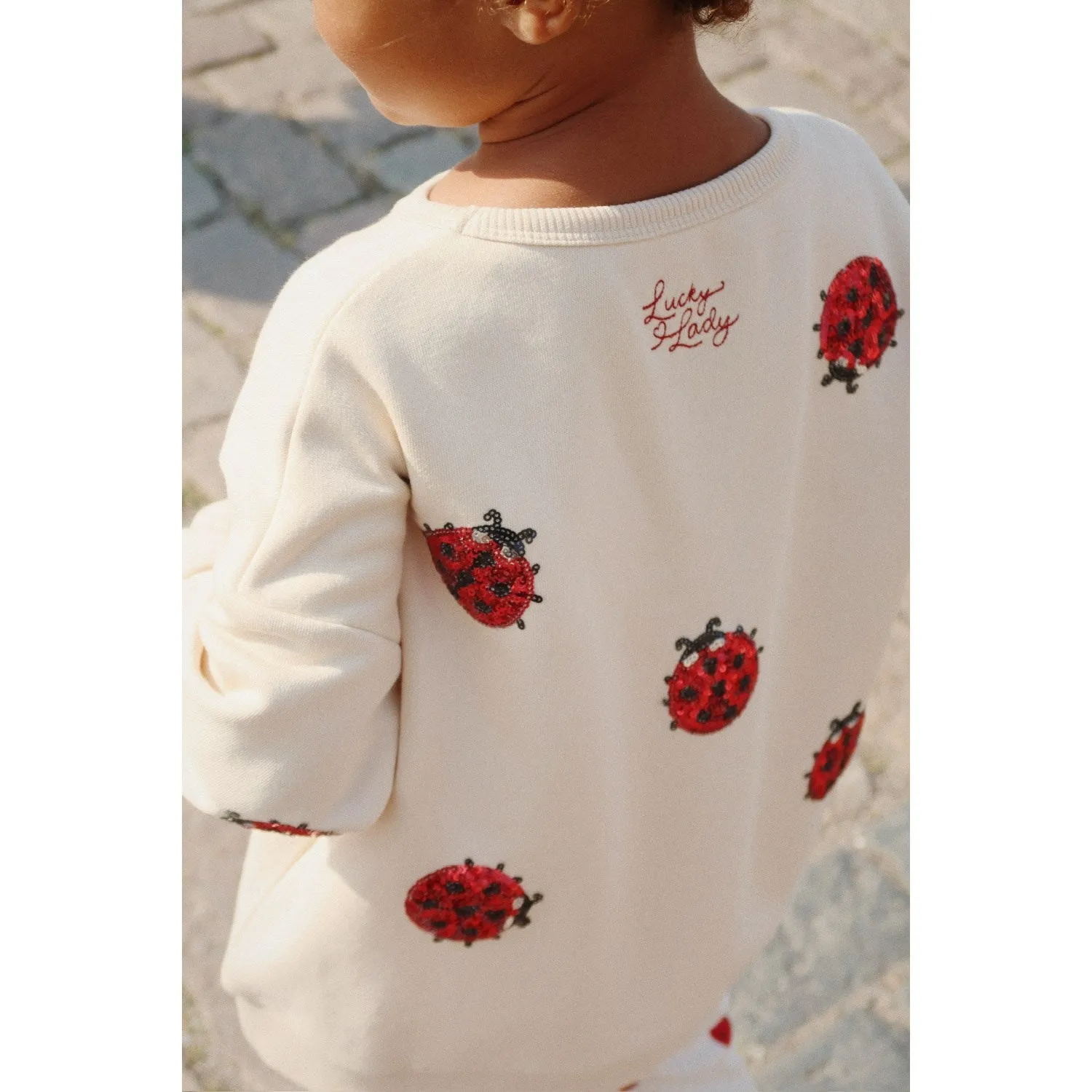 Konges Sljd Ladybug Glitter Lou Ladybug Glitter Sweatshirt Ocs