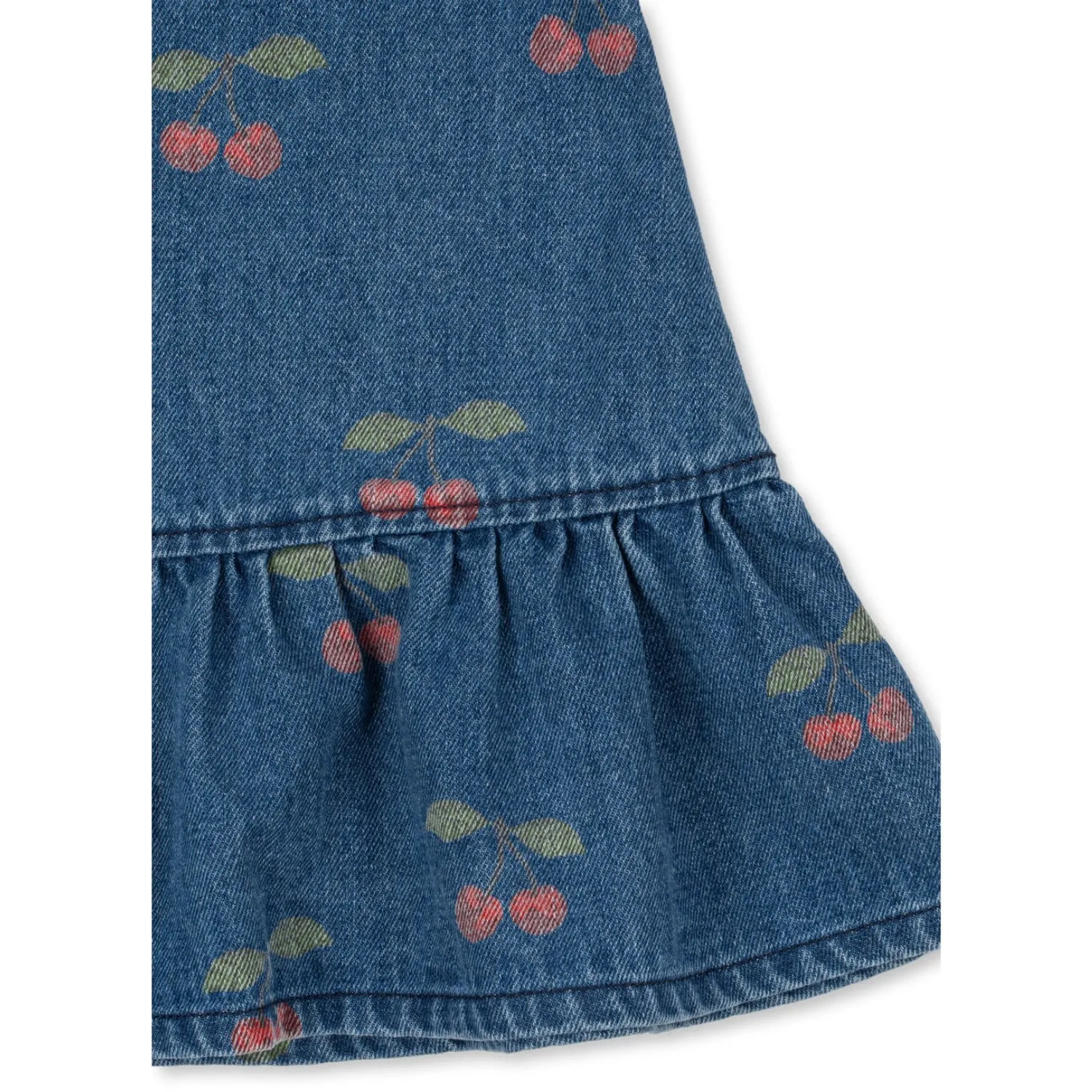 Konges Sljd Ma Grande Cerise Denim Magot Dress Gots