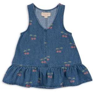 Konges Sljd Ma Grande Cerise Denim Magot Dress Gots