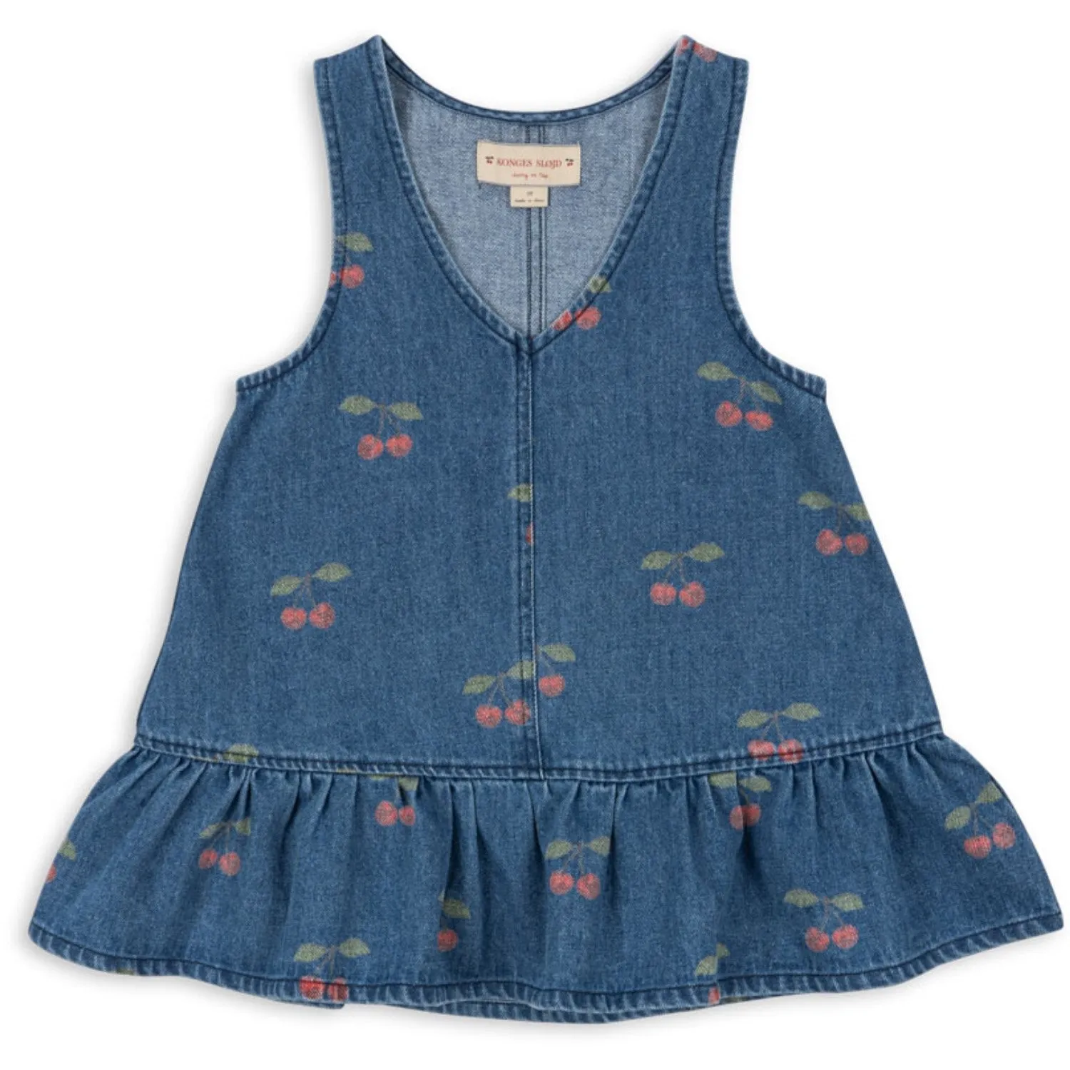 Konges Sljd Ma Grande Cerise Denim Magot Dress Gots